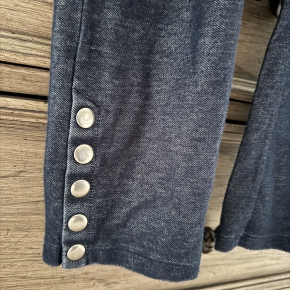 Express Blue Leggings Denim Cropped Jeggings Capris Pedal Pushers - Picture 4 of 11